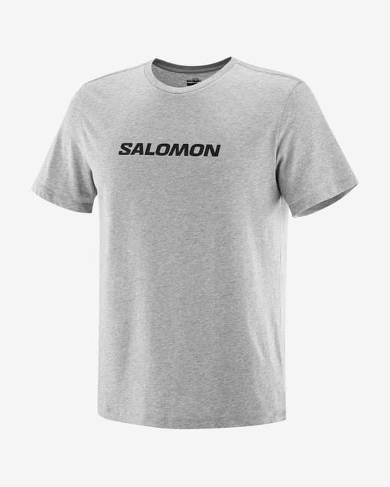 T-shirt Salomon Logo Performance cinzento
