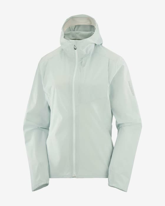 Chaqueta con capucha Salomon Bonatti Trail blanco hielo mujer
