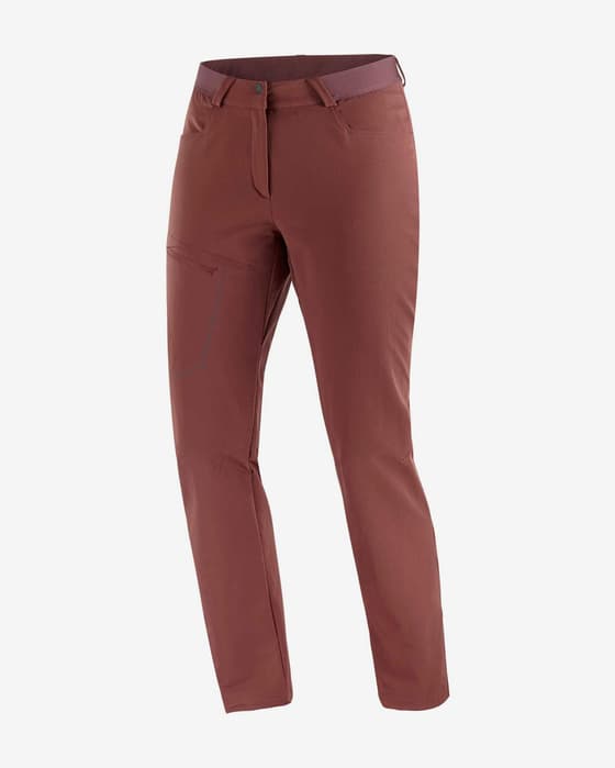 Pantalón largo Salomon Wayfarer Warm Regular violeta granate mujer