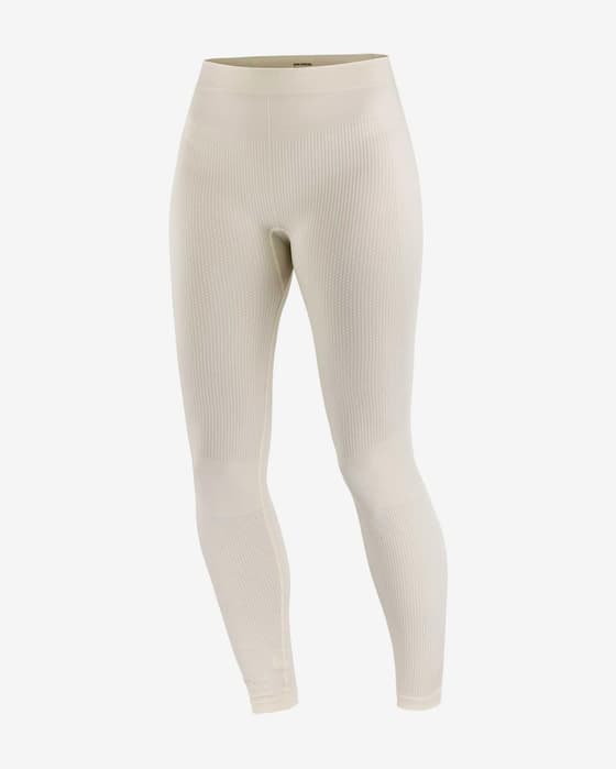 Malla larga Salomon Essential Seamless blanco crema mujer