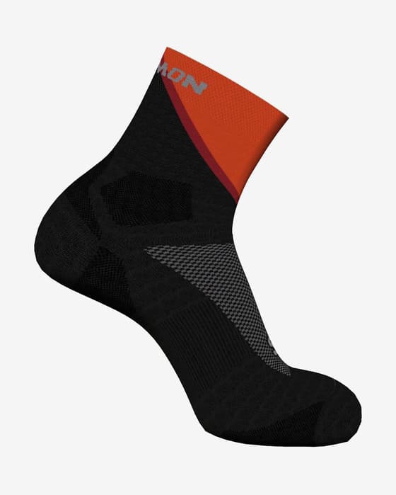 Calcetines Salomon Pulse Ankle negro naranja