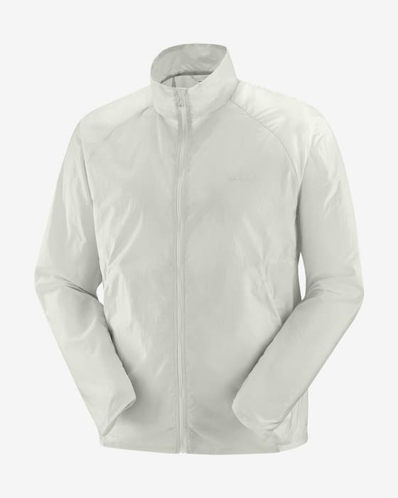 Chaqueta cortavientos Salomon SHKout Fly blanco