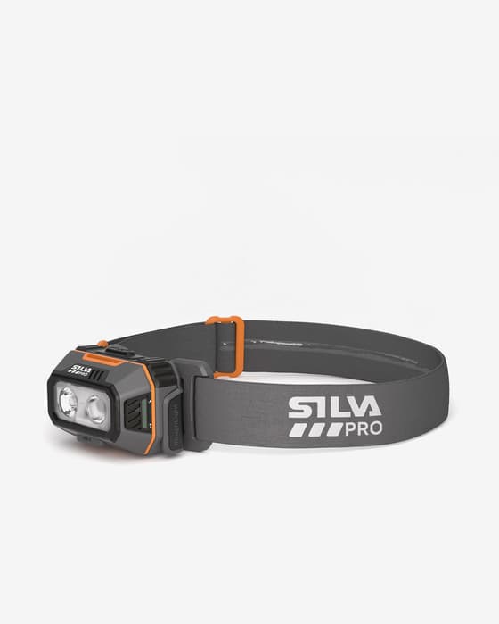 Luz frontal Silva RoughLight 700 negro profundo naranja