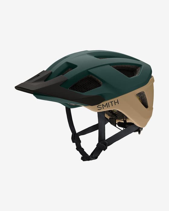 Casco Smith Session MIPS verde oscuro marrón claro