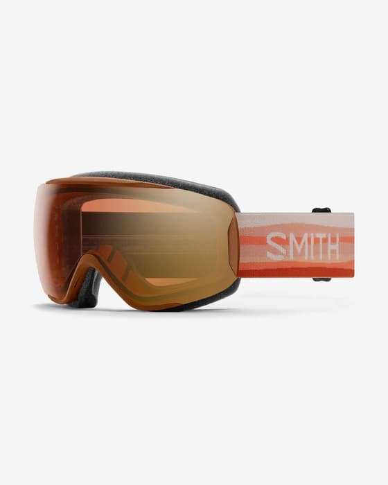 Máscara Smith Moment naranja con lente ChromaPop Pro Photochromic Gold Mirror