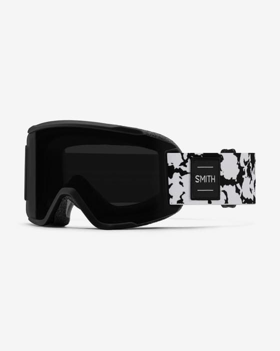 Smith Squad S Skibrille weiß schwarz mit ChromaPop Sun Black Glas