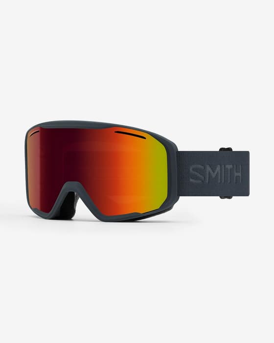 Smith Blazer Skibrille schwarz mit Red Sol-X Mirror Glas