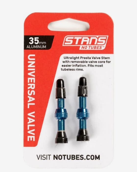 Válvulas Stan's NoTubes 35 mm azul (2 unidades)
