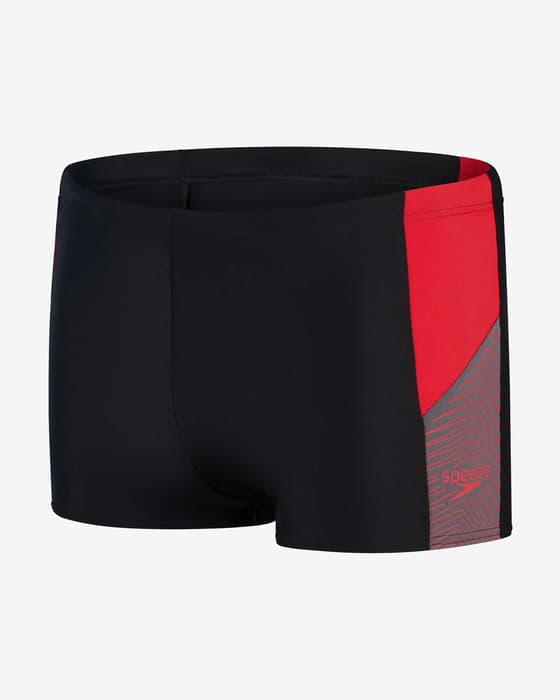 Maillot de bain Speedo Dive Aquashort noir rouge gris