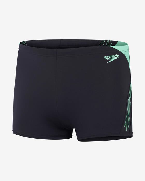 Maillot de bain Speedo Hyper Boom Splice Aquashort noir bleu turquoise