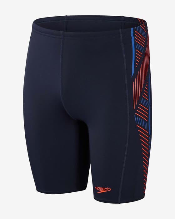 Maillot de bain Speedo Tech Panel noir rouge bleu