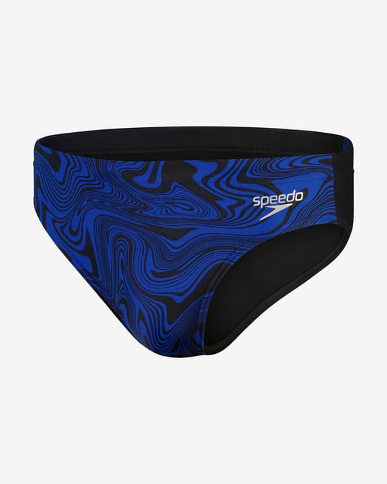 Maillot de bain Speedo Allover 7 cm bleu électrique noir
