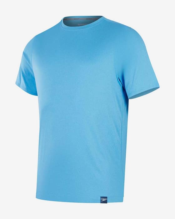 Camiseta Speedo Printed Logo manga corta azul rosa