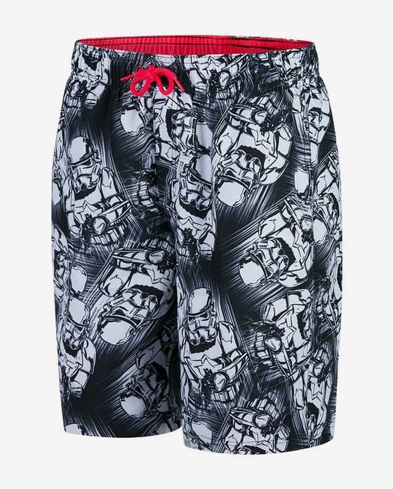 Maillot de bain Star Wars Storm Troper 17po Speedo noir gris garçon