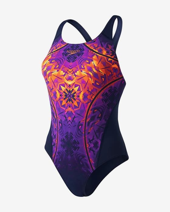 Maillot de bain Speedo GemstoneFlash Recordbreaker lilas orange femme
