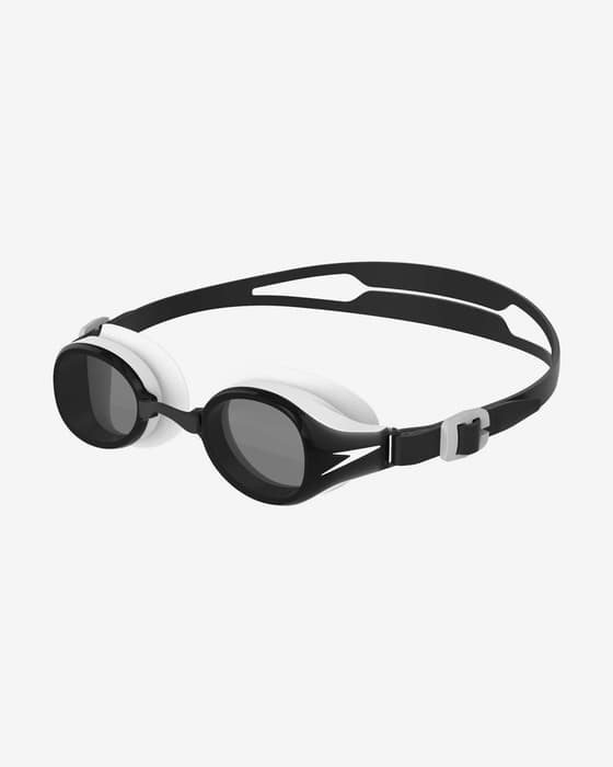Gafas de natación Speedo Hydropure negro blanco con lentes gris infantil