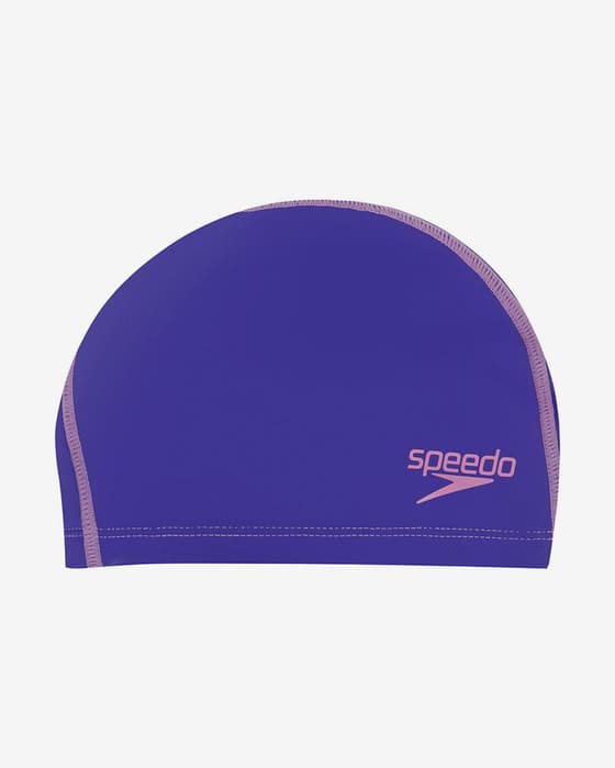 Speedo Long Hair Pace Kinder Schwimmkappe lila/rosa