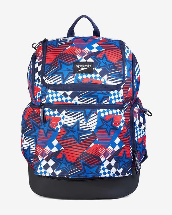 Mochila Speedo Teamster 2.0 Rucksack 35L azul rojo blanco