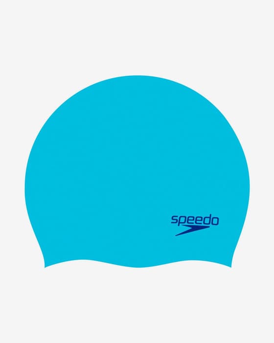 Speedo Plain Molded Silicone czepek pływacki dla dzieci w kolorze turkusowym