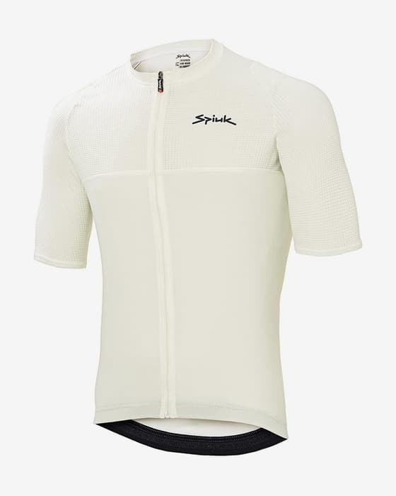 Maillot Spiuk Anatomic manga corta blanco logo negro