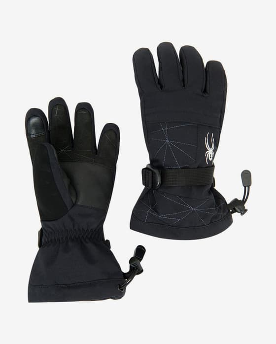 Guantes Spyder Overweb negro niño