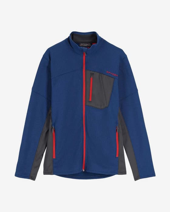 Chaqueta Spyder Bandit Full Zip Fleece azul oscuro