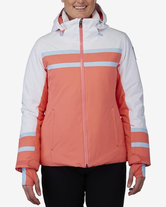Chaqueta Spyder Captivate PrimaLoft naranja blanco mujer