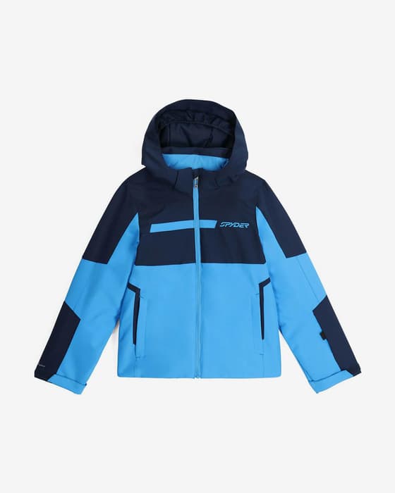 Chaqueta con capucha Spyder Challenger azul niño