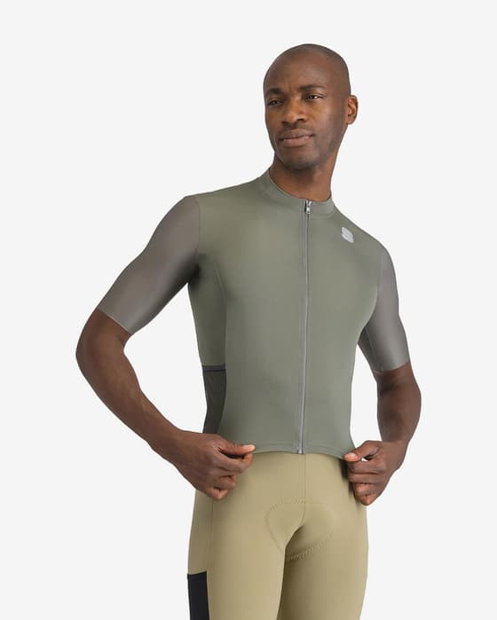 Maillot Sportful SuperGiara manches courtes vert kaki