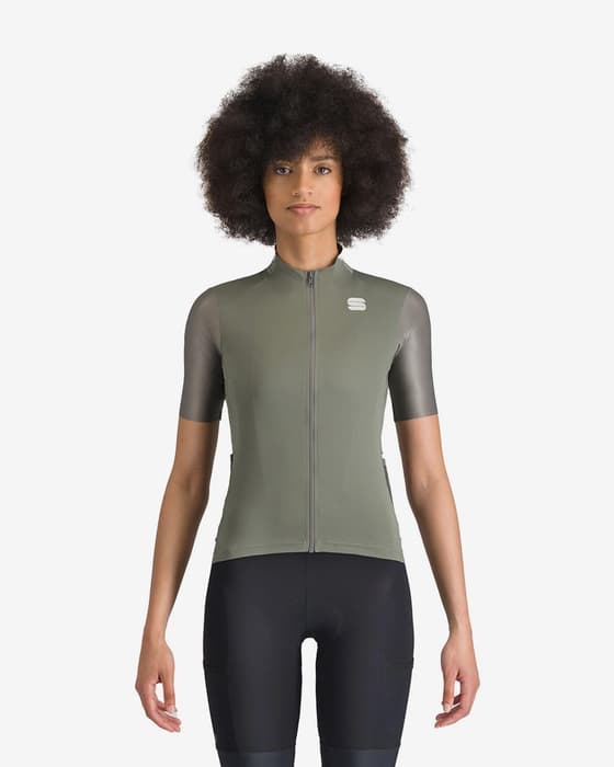 Maillot Sportful SuperGiara manches courtes vert forêt femme