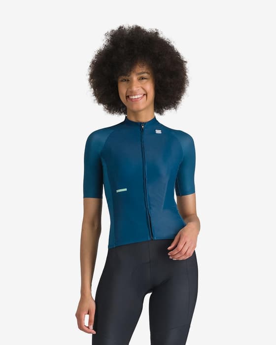 Maillot Sportful Supernova manga corta azul atlántico mujer