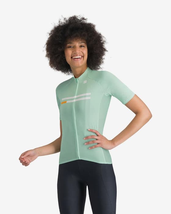 Maillot Sportful Joy manche courte vert blanchâtre femme