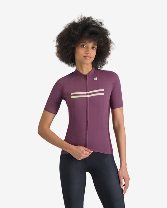 Maillot Sportful Joy manga corta violeta granate mujer