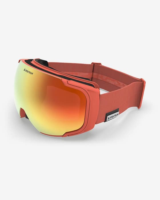 Máscara Spektrum Sylarna Bio Essential rojo apagado con lente Zeiss espejada rojo