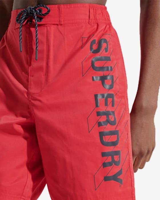 Maillot de bain Superdry Classic 19in rouge noir