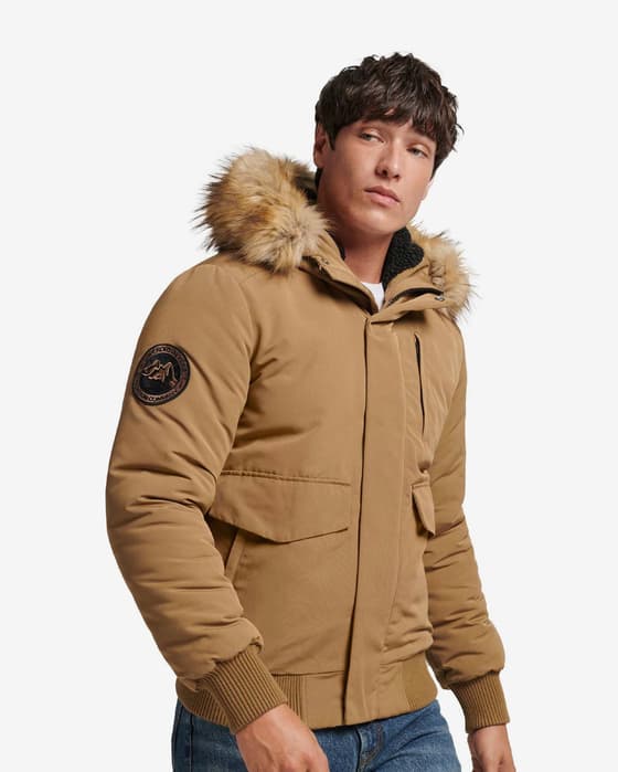 Chaqueta Superdry Everest Bomber marrón claro