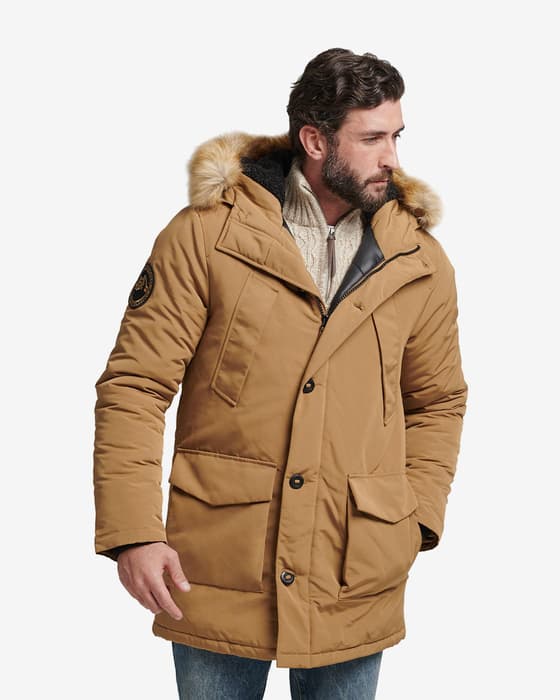 Chaqueta Superdry Vintage Everest Parka marrón claro