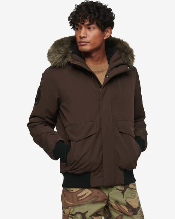 Chaqueta Superdry Puffer marrón