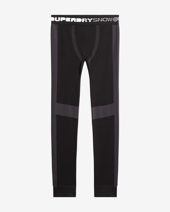Malla larga Superdry Baselayer negro gris blanco