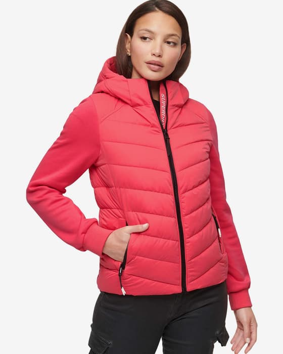 Chaqueta Superdry Storm rosa negro mujer