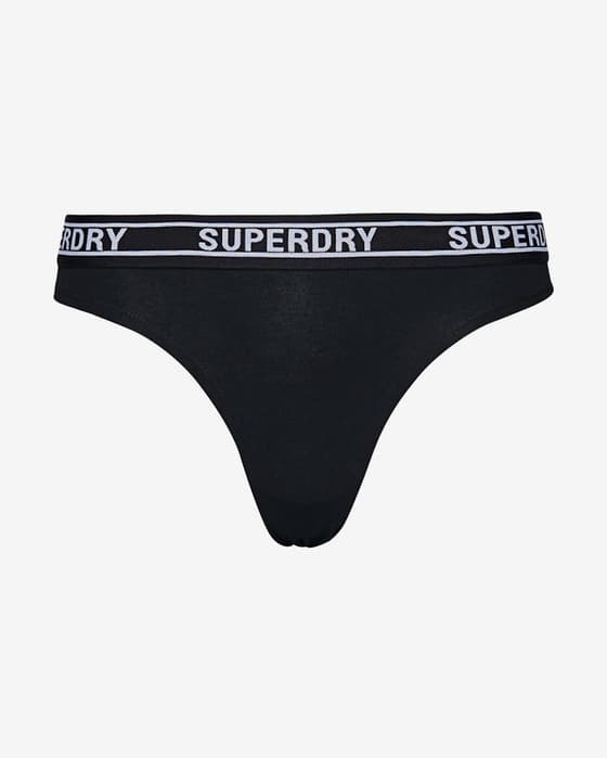 Braga Superdry Multi Logo negro blanco mujer