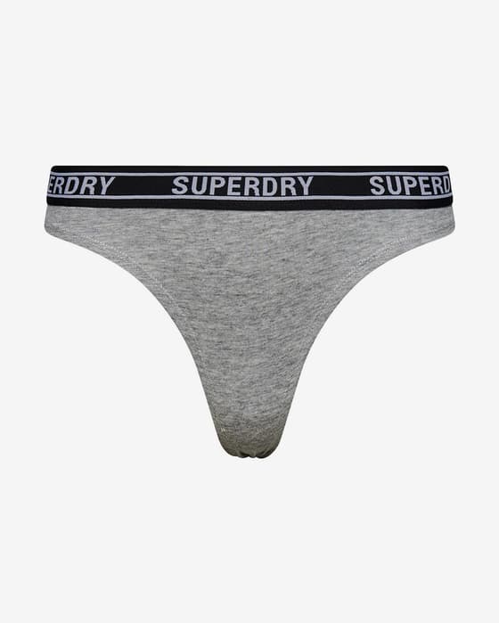 Braga Superdry Multi Logo gris negro mujer