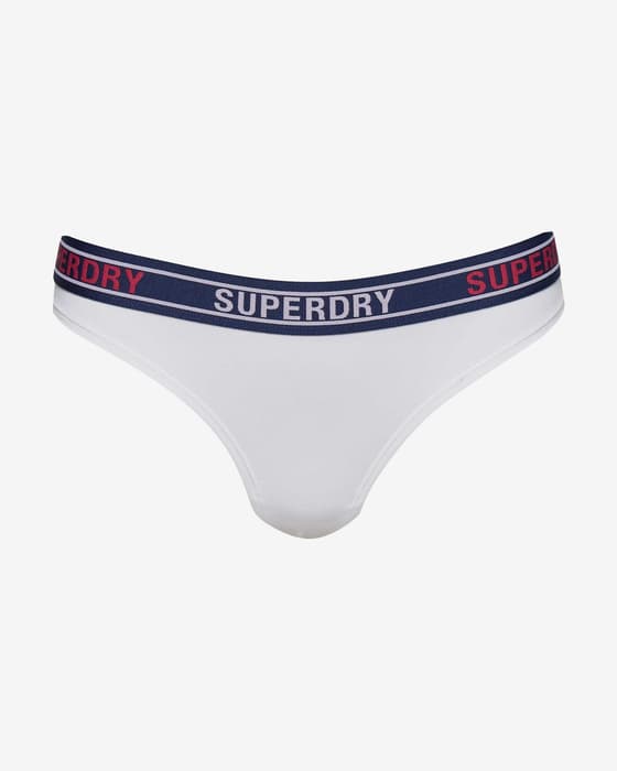 Braga Superdry Multi Logo Stripe blanco azul marino rojo