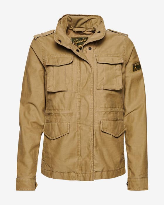 Chaqueta Superdry Vintage M65 marrón claro mujer