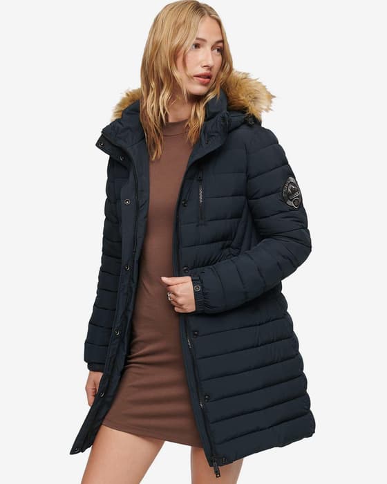 Chaqueta Superdry Fuji negro mujer
