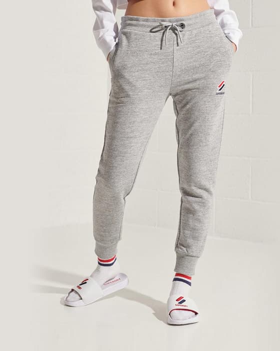 Pantalón largo Superdry Sportsyle gris mujer