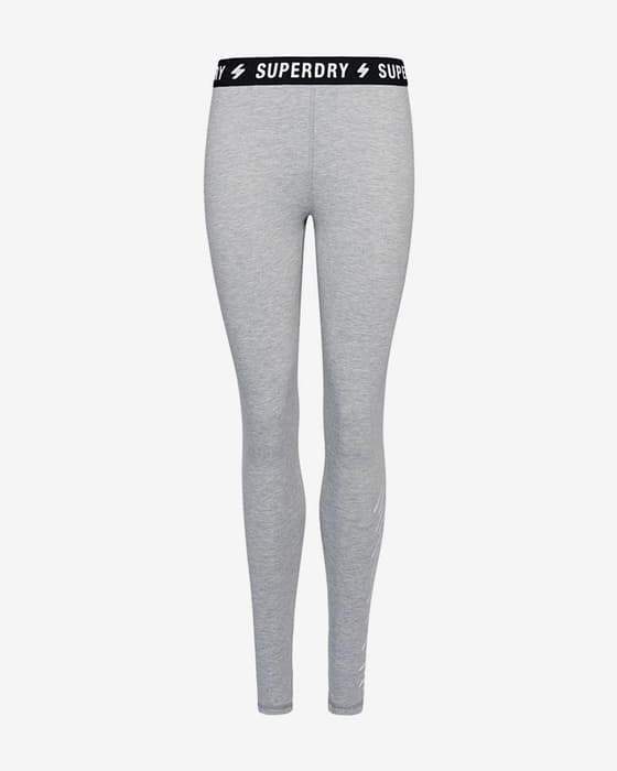 Legging Superdry Code Elastic gris clair femme