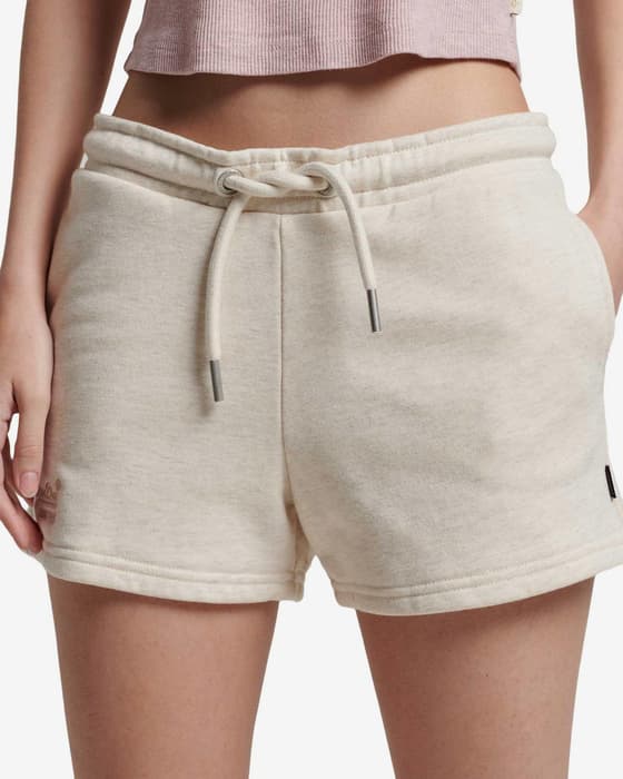 Pantalón corto Superdry Vintage Logo EMB blanco mujer