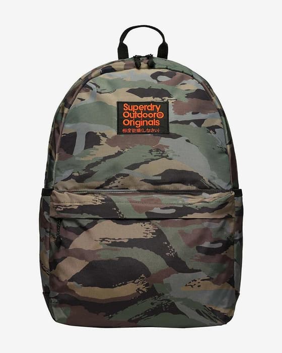 Mochila Superdry Montana 17L verde gris naranja