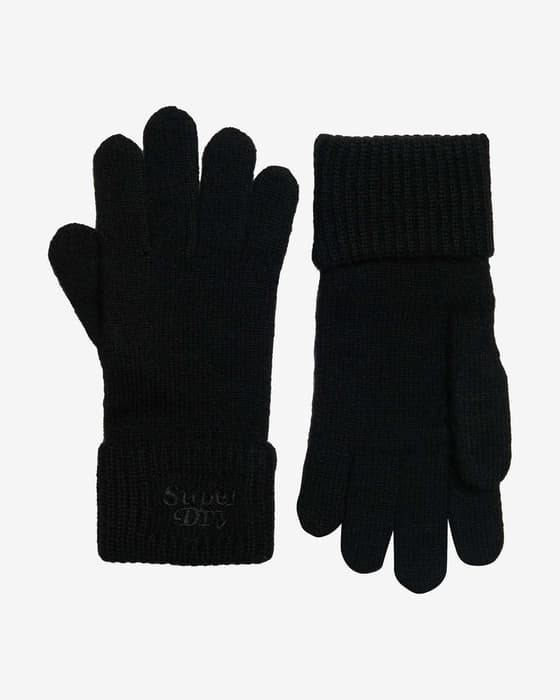 Guantes Superdry Sport Logo negro mujer